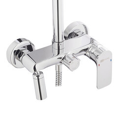 Душевая система Lemark Tropic с верхним душем с лейкой с изливом хром (LM7002C) - фото 4