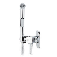 Смеситель с гигиеническим душем встраиваемый Lemark Solo со скрытой частью в комплекте хром (LM7165C) - фото 2