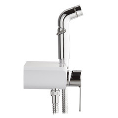 Смеситель с гигиеническим душем встраиваемый Lemark Solo со скрытой частью в комплекте белый (LM7168CW) - фото 7