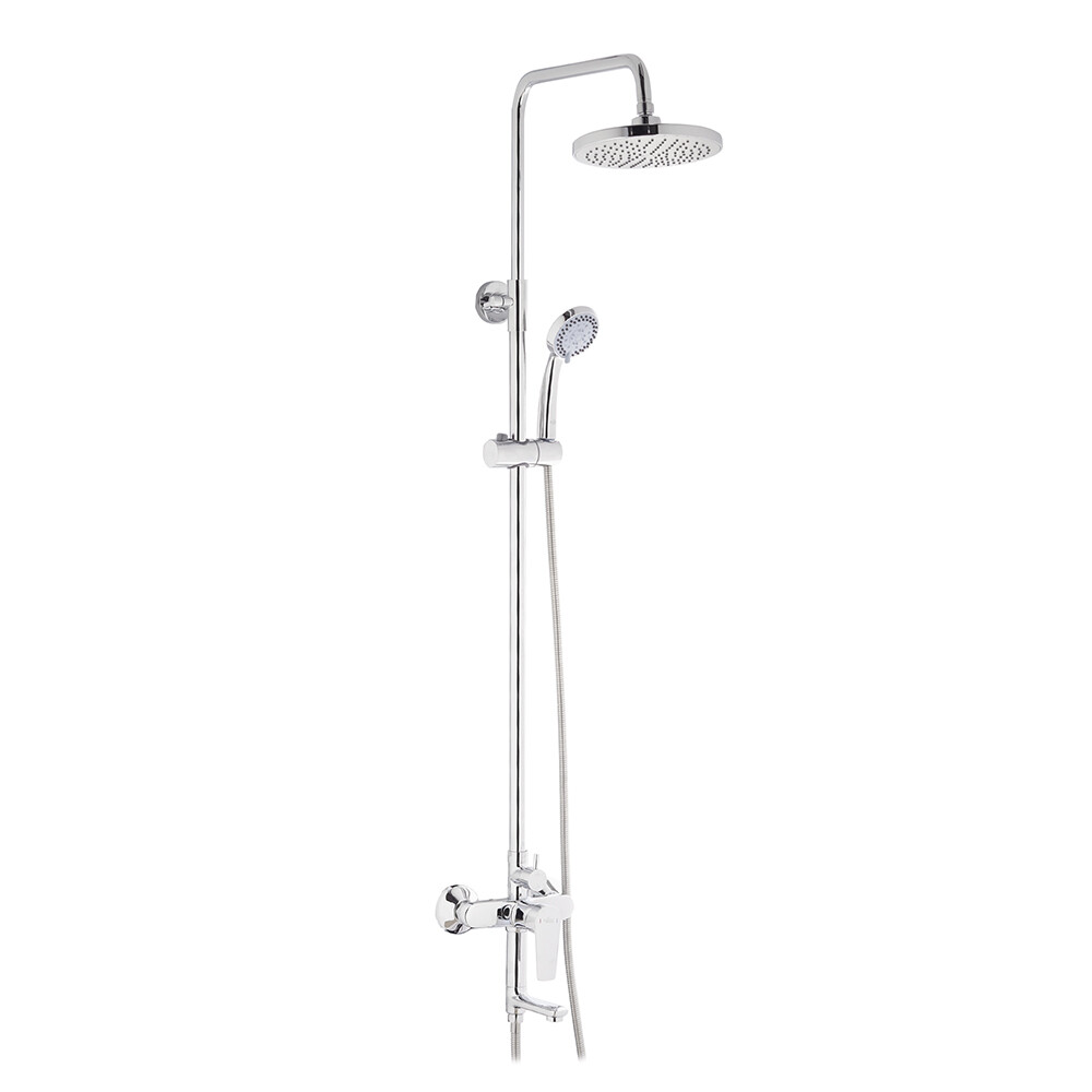 Изображение товара Душевая система Rossinka S с верхним душем с лейкой хром (S35-46) Изображение товара Душевая система Rossinka S с верхним душем с лейкой хром (S35-46)