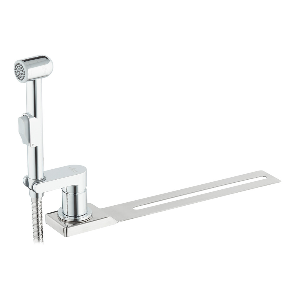 Изображение товара Смеситель с гигиеническим душем Rossinka X с установкой на унитаз хром (X25-56)