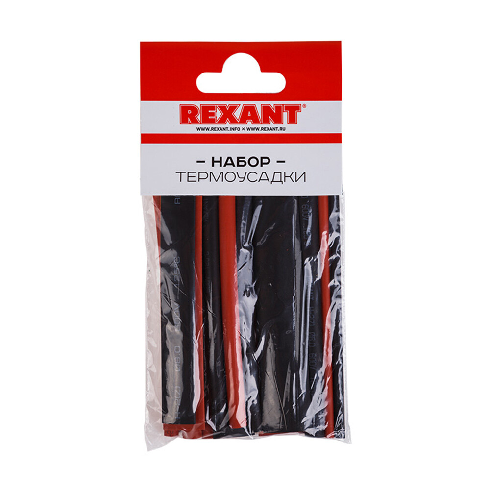 Изображение товара Трубка термоусадочная Rexant Maximum ТУТ 2/1 мм 100 мм 2 цвета (14 шт.)