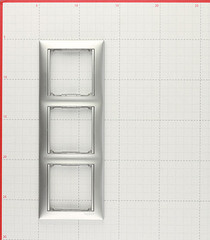 Рамка Legrand Valena трехместная алюминий (694332) - фото 2