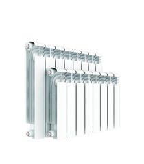 Изображение товара Радиатор алюминиевый Rifar Alum 500 мм 10 секций 1" боковое подключение белый