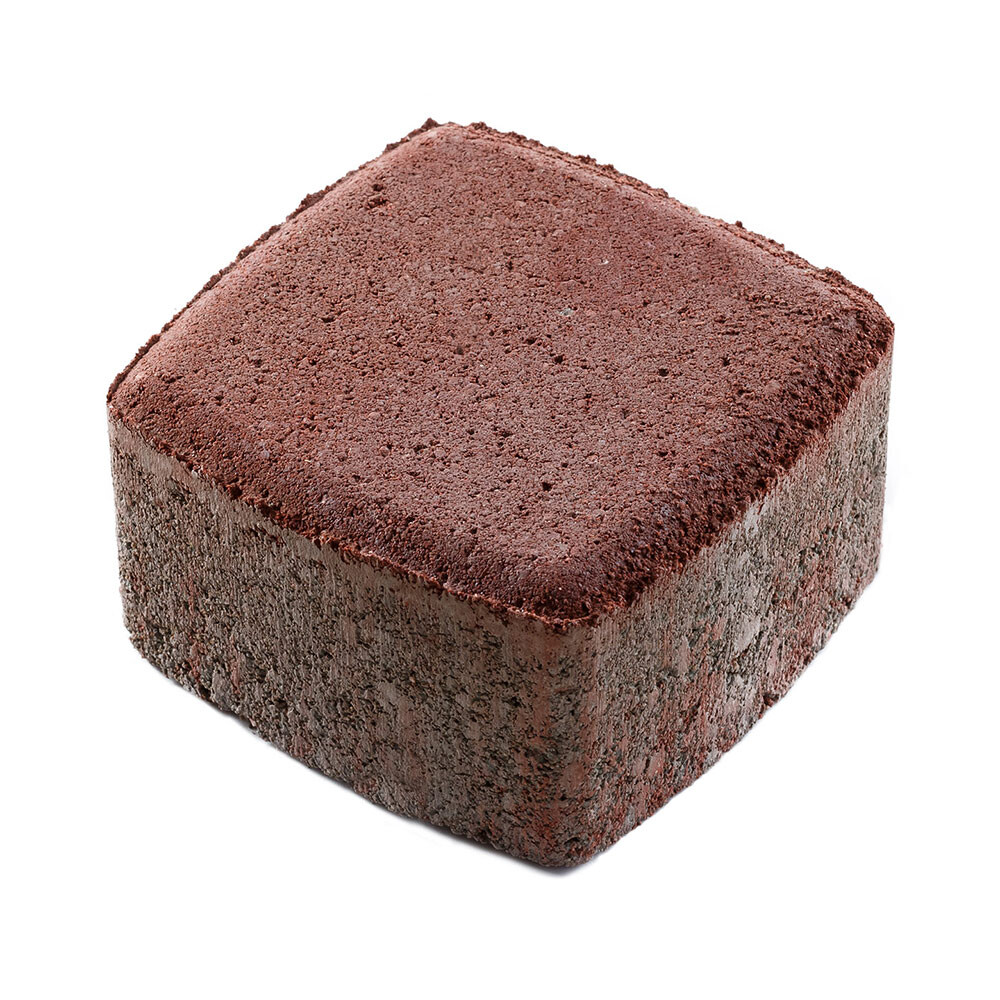 Плитка тротуарная Б.3.КО.6 В(32) Брусчатка классика 115х115х60 мм красная Выбор