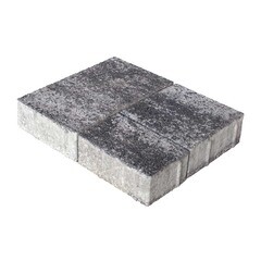 Плитка тротуарная разноразмерная Старый город Листопад гранит антрацит бетонная Выбор (546 шт.=14,17 кв.м) - фото 2