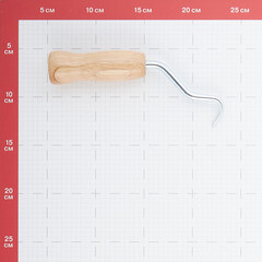 Крюк для вязки арматуры Зубр деревянная ручка (23807) - фото 3