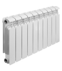 Изображение товара Радиатор алюминиевый Rifar Alum 350 мм 10 секций 1" боковое подключение белый