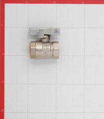 Кран шаровой латунный СТМ 3/4 ВР(г) х 3/4 ВР(г) бабочка прямой - фото 2