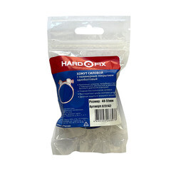 Хомут силовой Hard-Fix 48-51 мм оцинкованная сталь с полимерным покрытием одноболтовый - фото 3