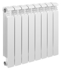 Изображение товара Радиатор алюминиевый Rifar Alum 500 мм 8 секций 1" боковое подключение белый