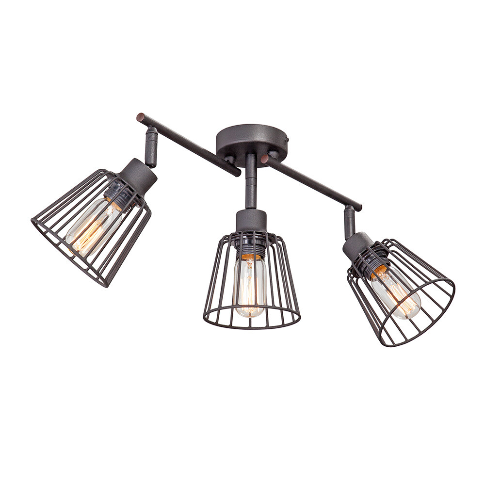 Изображение товара Спот потолочный Vitaluce E27 180 Вт 9 кв.м черный IP20 (V4589-1/3PL, 9791)