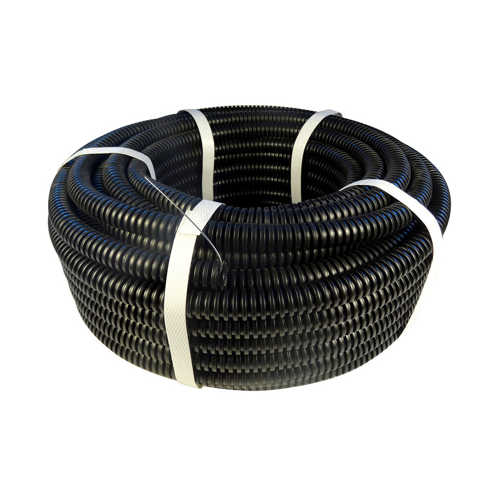 Изображение товара Труба гофрированная ПНД 40 мм Геопласт легкая безгалогенная с зондом черная (15 м) (5185) Изображение товара Труба гофрированная ПНД 40 мм Геопласт легкая безгалогенная с зондом черная (15 м) (5185)