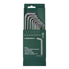 Изображение товара Набор шестигранных ключей Jonnesway Torx 10-50 мм (H08MTP09S) (9 шт.)