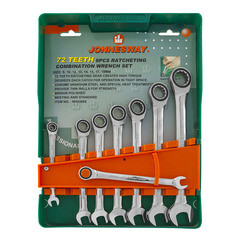Набор гаечных ключей с трещоткой Jonnesway (W45308S) (8 шт.) - фото 2
