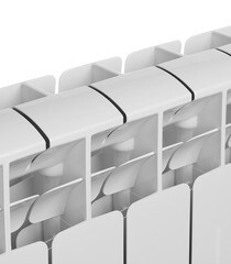 Радиатор биметаллический Rifar Base Ventil 500 мм 6 секций 3/4 нижнее правое подключение белый - фото 7