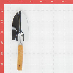 Совок садовый Ваш сад (0532-1) с деревянной ручкой широкий - фото 2