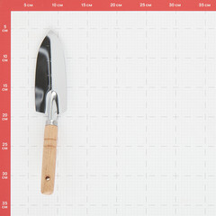 Совок садовый Ваш сад (0532-2) с деревянной ручкой узкий - фото 2