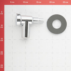 Сифон для подключения бытовой техники 32х22 мм пластик хром - фото 4