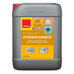 Антисептик Neomid 450 огнебиозащитный II группа бесцветный 10 кг