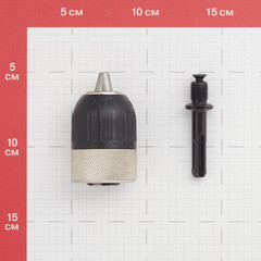 Патрон для дрели Практика (031-006) бесключевой 1/2" 13 мм с переходником SDS-plus - фото 3