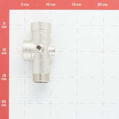 Соединитель для насоса Valtec 1 НР(ш) х 1 ВР(г) х 1 ВР(г) х 1/4 НР(ш) х1/4 ВР(г) пятиходовой (VTr.600.N.06110) - фото 4