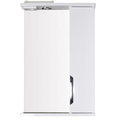 Зеркальный шкаф АСБ-Мебель Мессина 50х75х18 см с подсветкой белый - фото 2