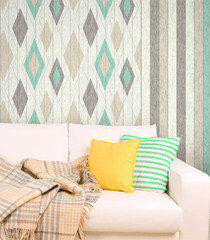 Обои компакт-винил на бумажной основе Elysium Ромбы 74501 (0,53х10 м) - фото 2