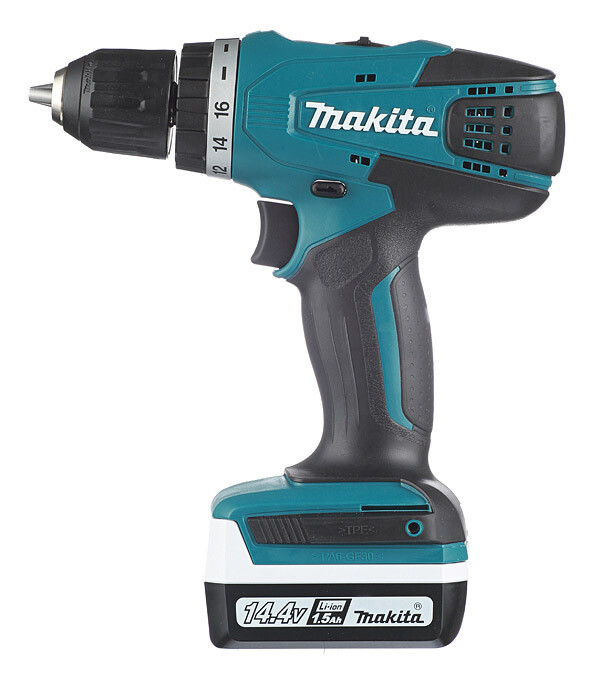 Изображение товара Аккумуляторная дрель-шуруповерт Makita DF347DWE 14,4 В с 2 АКБ