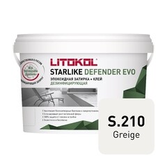 Затирка эпоксидная Litokol Starlike Defender Evo s.210 серо-бежевая 2 кг