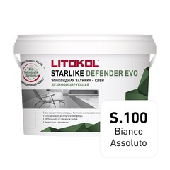 Затирка эпоксидная Litokol Starlike Defender Evo s.100 абсолютно белая 2 кг