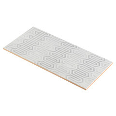 Плитка декор Нефрит Карен серая 400x200x8 мм - фото 5