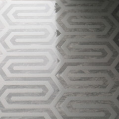 Плитка декор Нефрит Карен серая 400x200x8 мм - фото 2