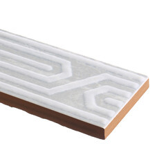 Плитка бордюр Нефрит Карен серая 400x50x8 мм - фото 5