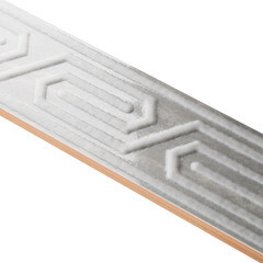 Плитка бордюр Нефрит Карен серая 400x50x8 мм - фото 4