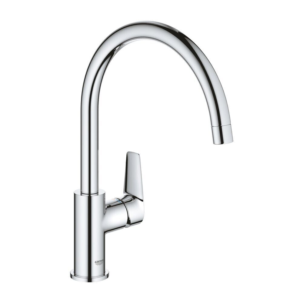 Изображение товара Смеситель для кухни Grohe BauEdge хром с высоким изливом однорычажный (31367001) Изображение товара Смеситель для кухни Grohe BauEdge хром с высоким изливом однорычажный (31367001)