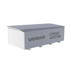 Гипсокартон Vetonit (Gyproc) Стронг Акустик Лонг 3000х1200х15 мм звукоизоляционный высокопрочный