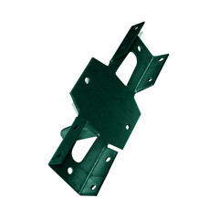 Кронштейн для столба заборного 60х60 мм зеленый RAL 6005 - фото 7