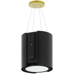 Кухонная вытяжка островная Krona Vanda Isola 350 Black S 35 см черная