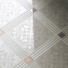 Плитка декор Нефрит Тендре геометрия серая 500x250x9 мм - фото 6