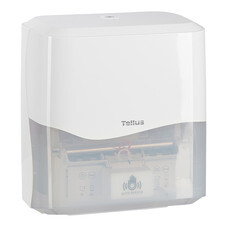 Диспенсер для бумажных полотенец Tellus Matic Solution сенсорный пластик белый (911100)