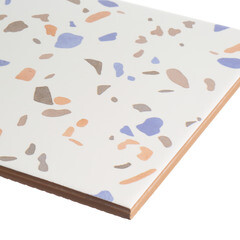 Плитка облицовочная Нефрит Террацио белая с крошкой 600x200x9 мм (10 шт.=1,2 кв.м) - фото 9