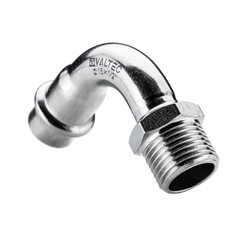 Изображение товара Отвод Valtec d15 мм х 1/2 НР(ш) 90° нержавеющая сталь (VTi.957.I.001504)