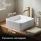Раковина Corsa Deco Lines 37 см накладная белая (ABLVX37Q)
