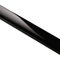 Плитка бордюр Керамин Соло 5 стеклянная черная 600x20x8,5 мм - фото 4