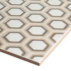 Плитка декор Kerama Marazzi Гран Пале белая 400х250х8 мм - фото 5