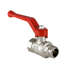 Кран шаровой латунный Valfex Standart N/P59 1/2 ВР (г) х 1/2 НР (ш) ручка прямой (VF.215.NR1.012.N/P59.Bir)