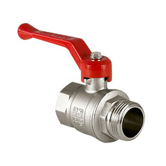 Кран шаровой латунный Valfex Standart N/P59 1 ВР (г) х 1 НР (ш) ручка прямой (VF.215.NR1.100.N/P59.Bir)
