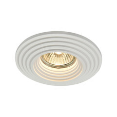 Светильник потолочный встраиваемый Maytoni Gyps Modern GU10 35 Вт 4 кв.м белый IP20 (DL004-1-01-W) - фото 4