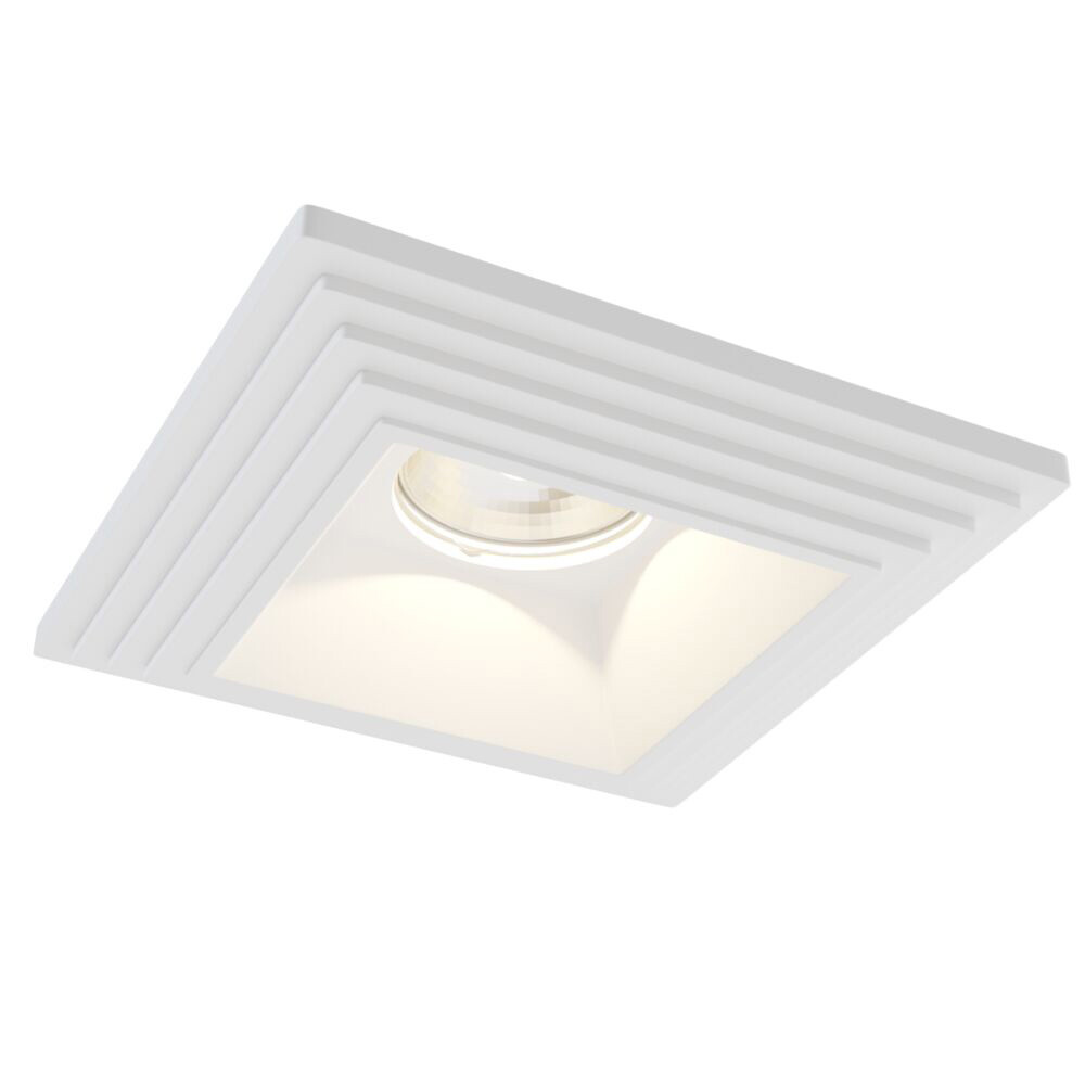 Изображение товара Встраиваемый светильник GU10 белый гипс IP20 для дома и офиса